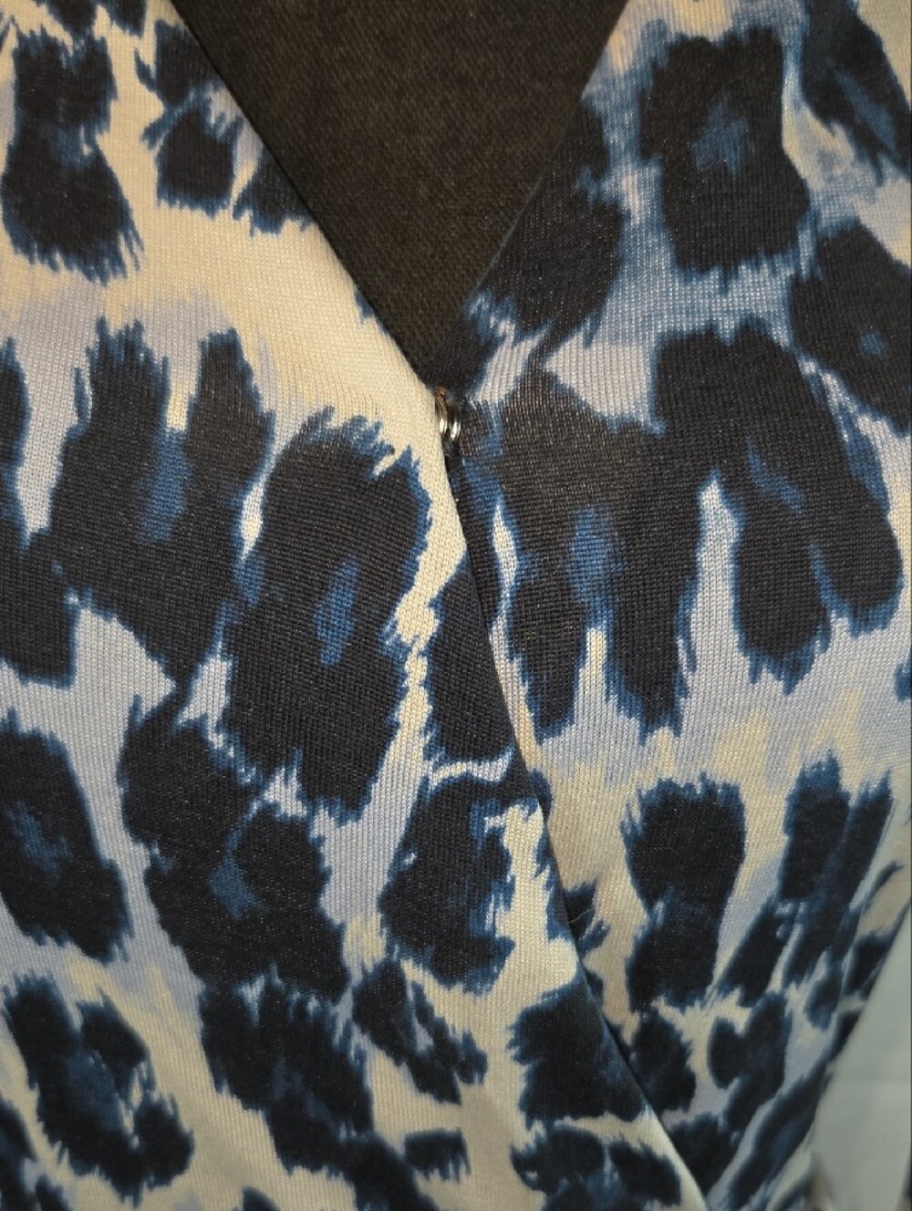 Diane von Furstenberg DVF Silk Leopard Print Wrap Dress, Sz 6 (0257) - Picture 3 of 10